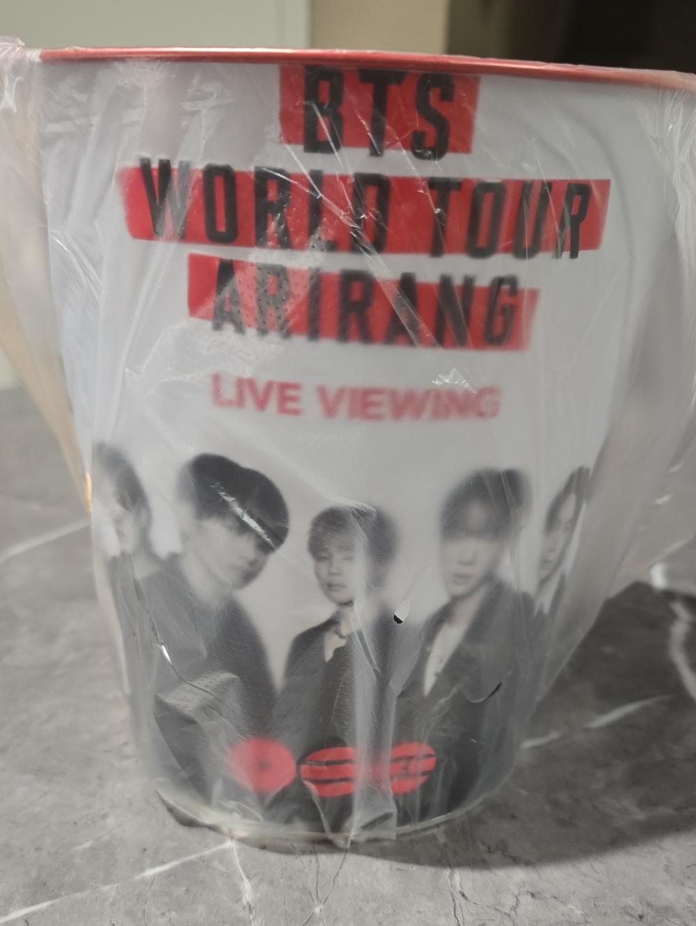BTS WORLD TOUR POPCORN BUCKET